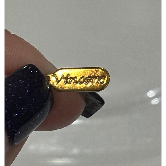 Vintage Art To Wear Floral Boho Beach Coastal Gold Tone Statement Multicolored - Picture 8 of 8